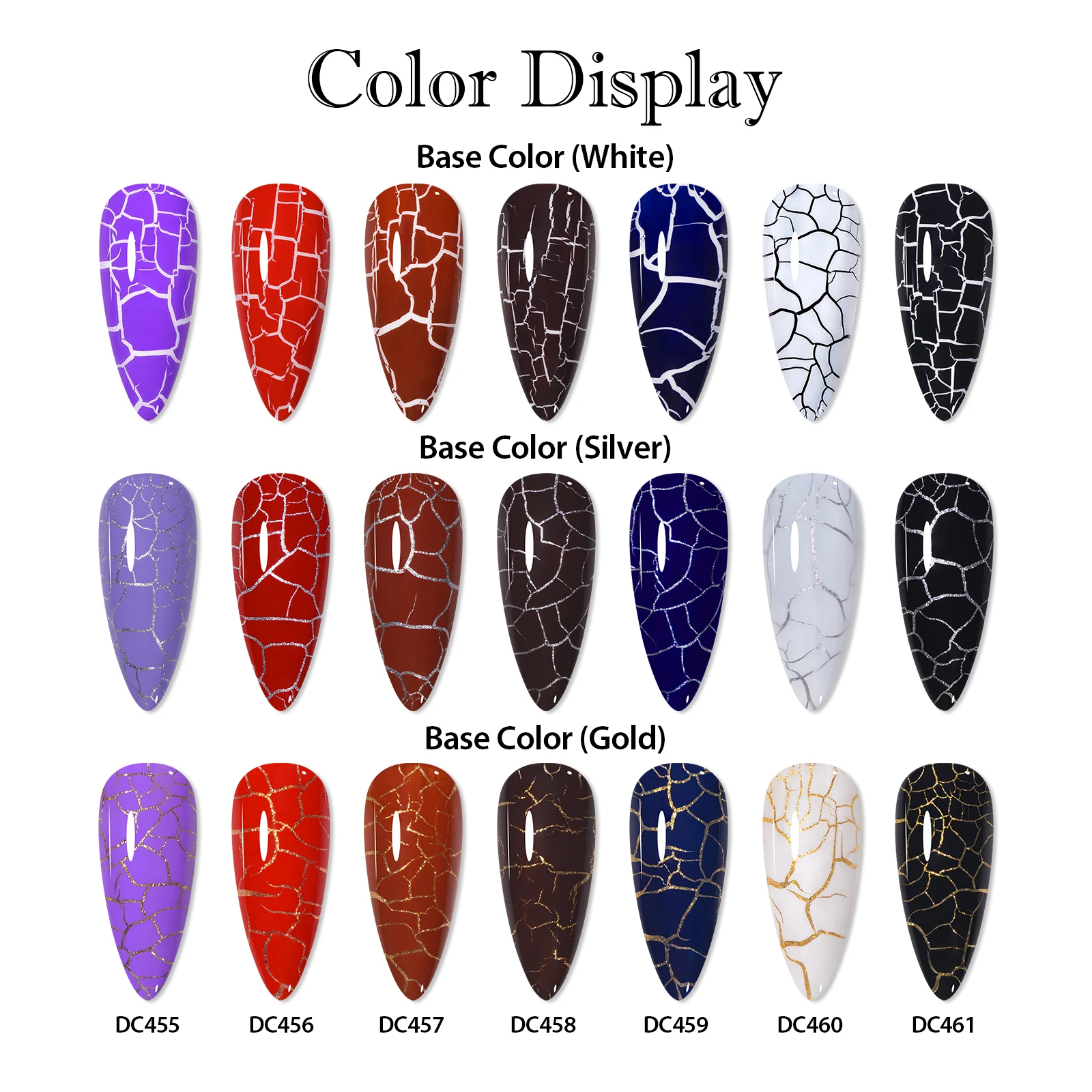 12 قطعة فرقعة جيل طلاء الأظافر مجموعة أحمر أسود تكسير مسمار ورنيش سريعة الجافة هلام الهجين مع قاعدة معطف فوقي مانيكير الورنيش عدة #2