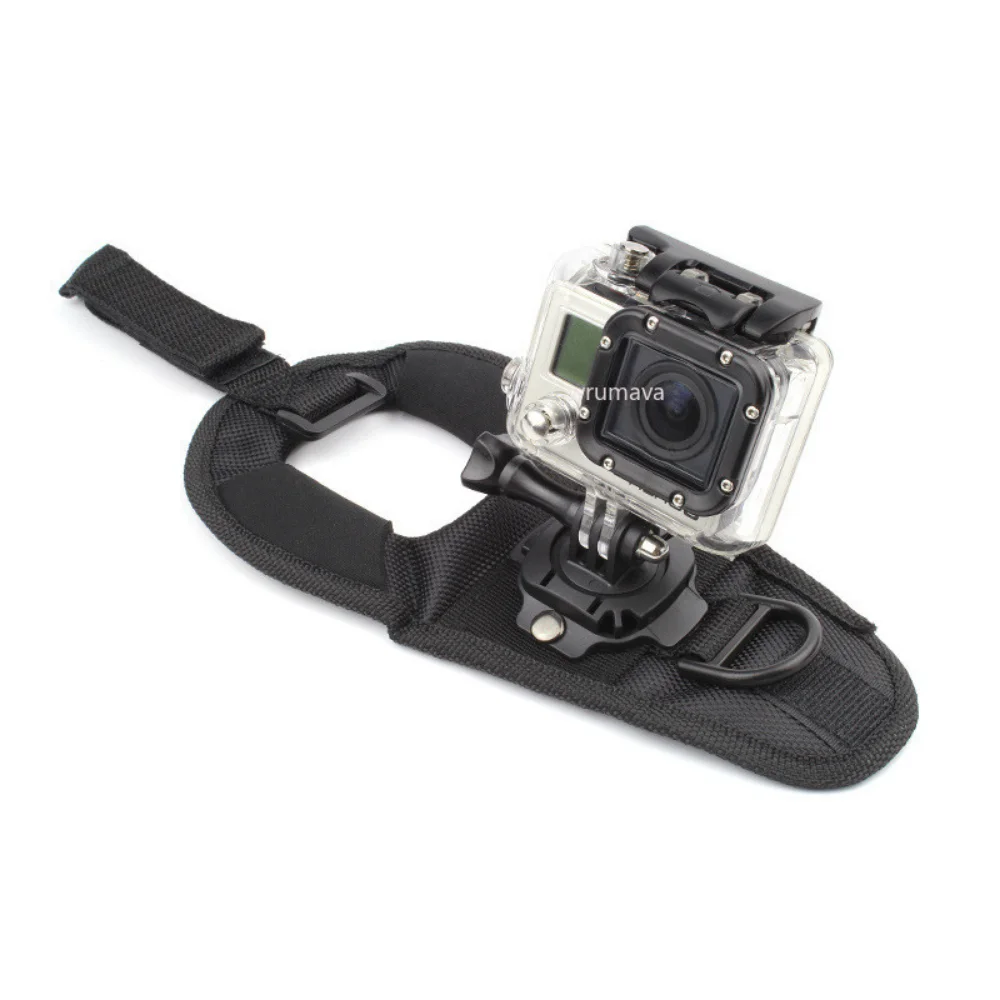 Supporto per treppiede per cintura con cinturino da polso a 360 gradi per GoPro Hero Xiaomi Yi OSMO MAX SJCAM SJ5000 adattatore per fotocamera per Go Pro