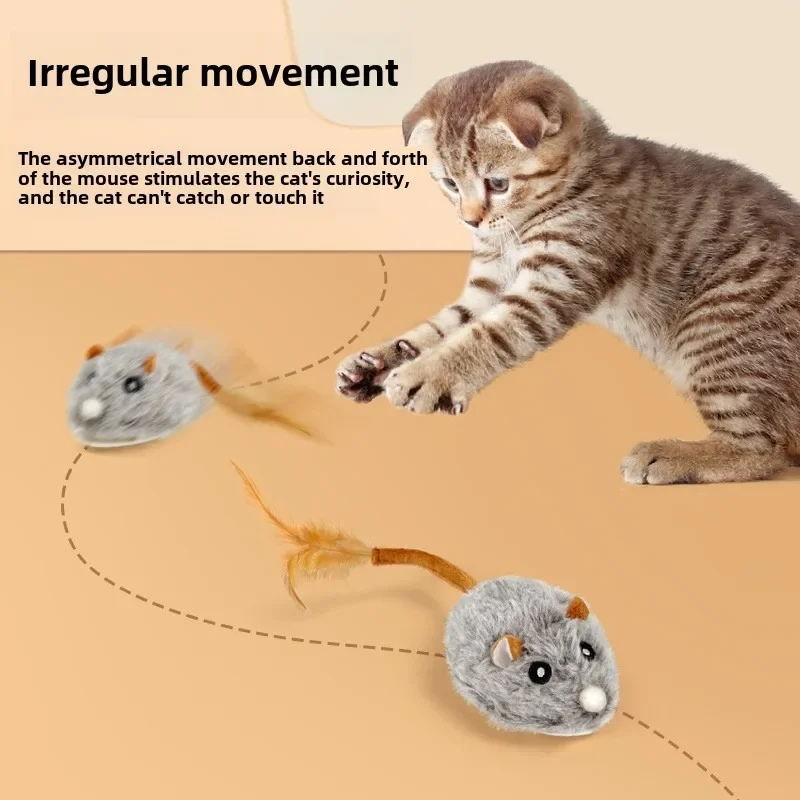 Cat Boredom Relief Toys Accessories for Cats Products Little Mouse Pet Cat Teasing Stick Anti-Bite Cat Teasing Toy Supplies Home