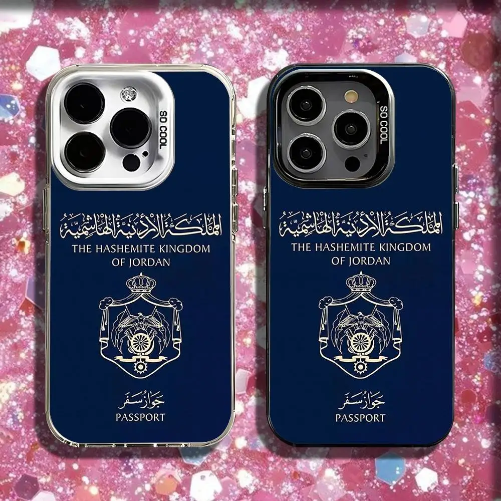 

Jordan Passport Fashion Phone Case For iPhone 16,15,14,13,12,11,Pro,Max,Plus,Mini,SE Black White Matte Shockproof Cover