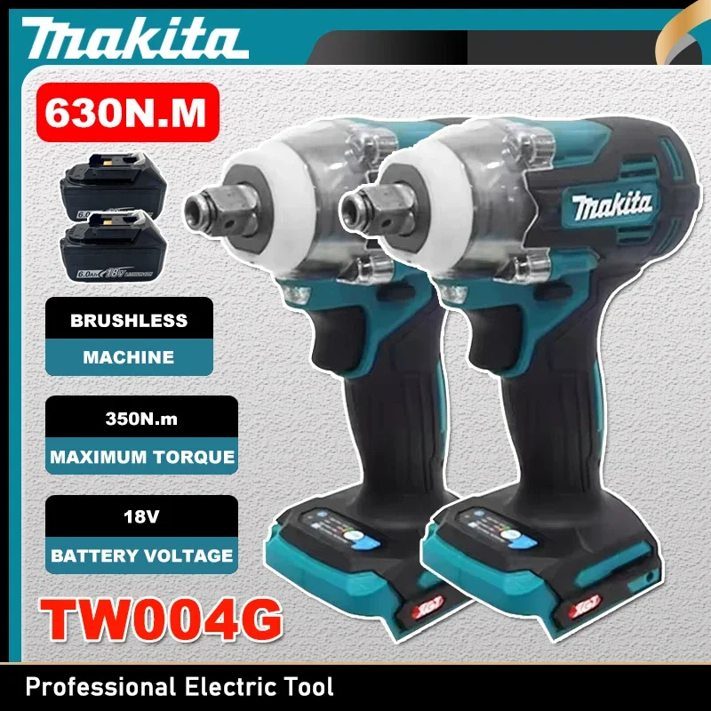 

Бесщеточная отвертка Makita TW004G 630Нм, аккумуляторная электрическая отвертка, перезаряжаемая дрель-шуруповерт для аккумулятора 18В