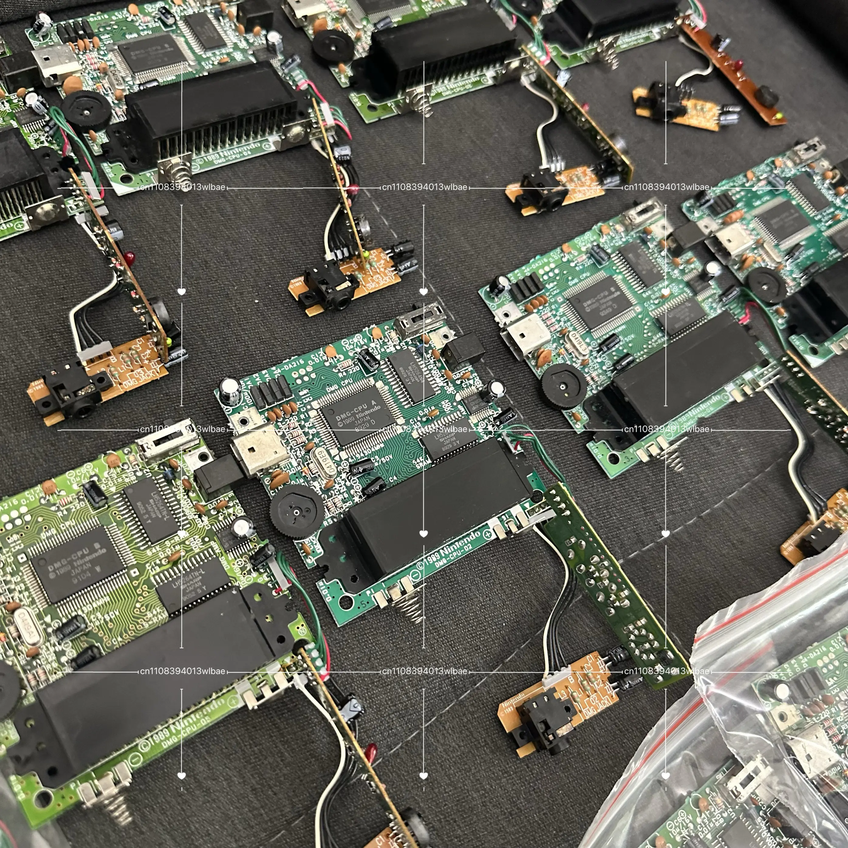 Used Original PCB Main Board Motherboard for GB DMG-01 Used Console Replacement Repair Spare Part