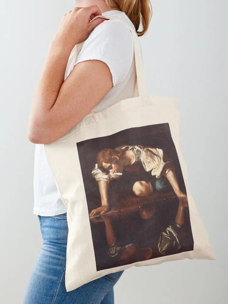 

Narcissus by Caravaggio (1599) Tote Bag Fabric bag Lady bag Lady bags reusable shopping