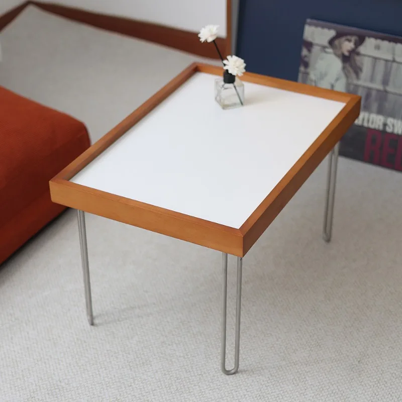 

Bauhaus medieval solid wood small coffee table, living room home sofa side table, modern simple bed table, small apartment tea t