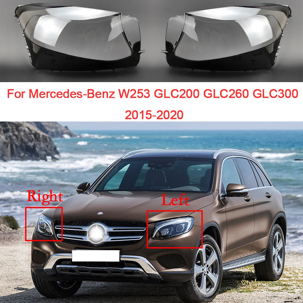 Car Headlight Glass Cover Left/Right Headlamp Shell Car Accessoires For Mercedes Benz W256 GLC 200 260 300 2016 2017 2018 2019