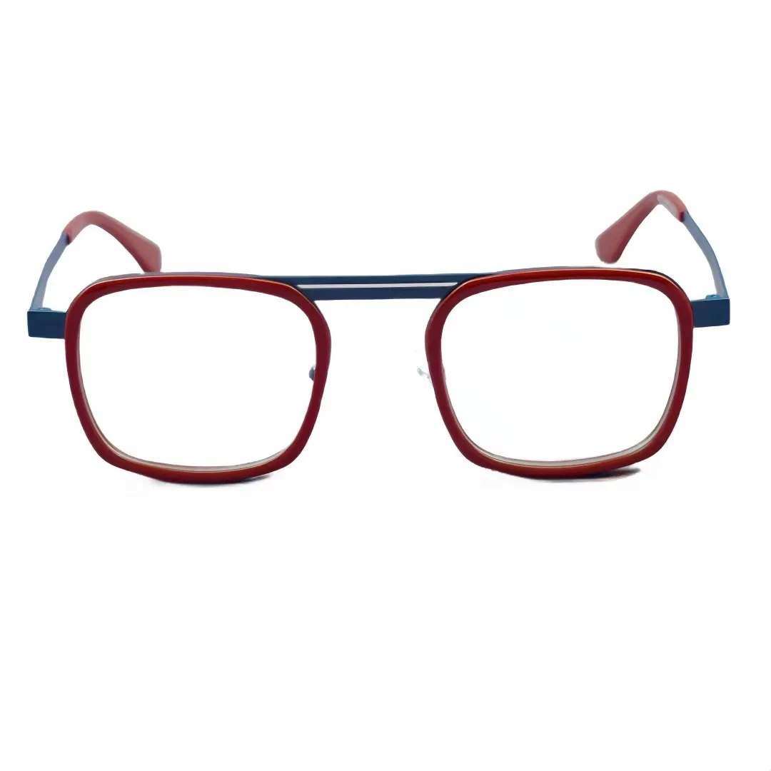 

2026 Men Square Frame Top Quality Acetate Metal Spliced Women Optical Prescription Custom Myopia Reading Anti Blue Light Eyewear