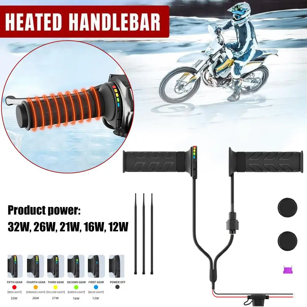 Motorcycle Electric Heating Handle Electric Bike Heating  Insulated Handle Electric Scooter Winter Insulation Accessories