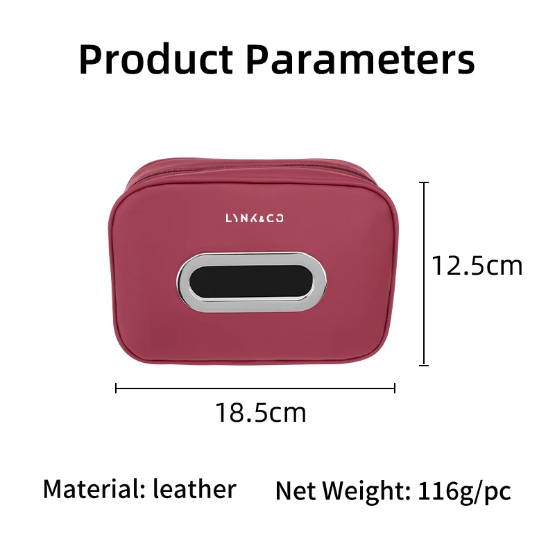 رف مناديل السيارة العالمي صندوق المناديل تخزين الملحقات الداخلية لـ LYNK & CO 01 02 03 + 05 06 09 PHEV 09 MHEV #6