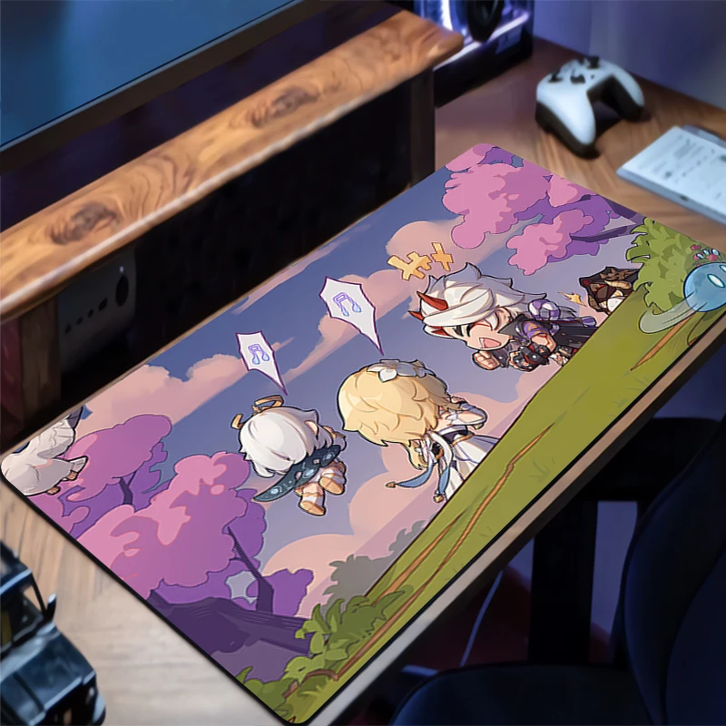 

Mouse Pad G-genshin Impact Gaming Mousepad Desktop Anti-slip Protective Mat Computer Keyboard Pad Mausepad Anti-skid Pad