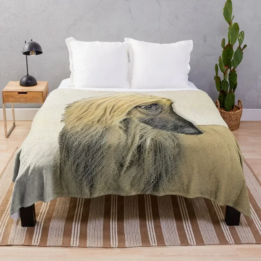 Afghan Hound Throw Blanket Moving Summer Single Blankets