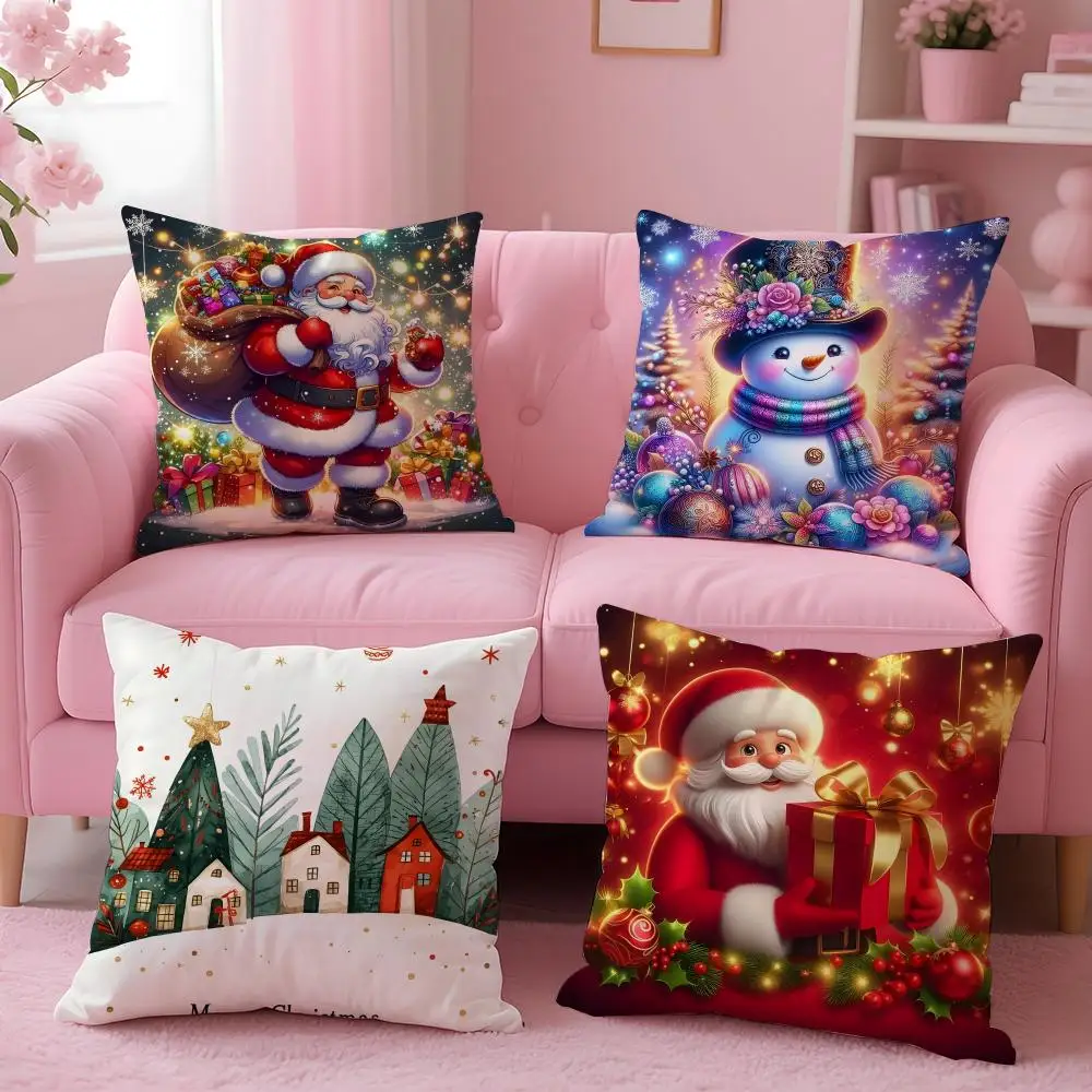 C-CreativeS C-ChristmasS C-CushionsS Kissenbezug, bequemer, wendbarer Kissenbezug, ideal für Auto, Sofa, Schlafzimmer und darüber hinaus