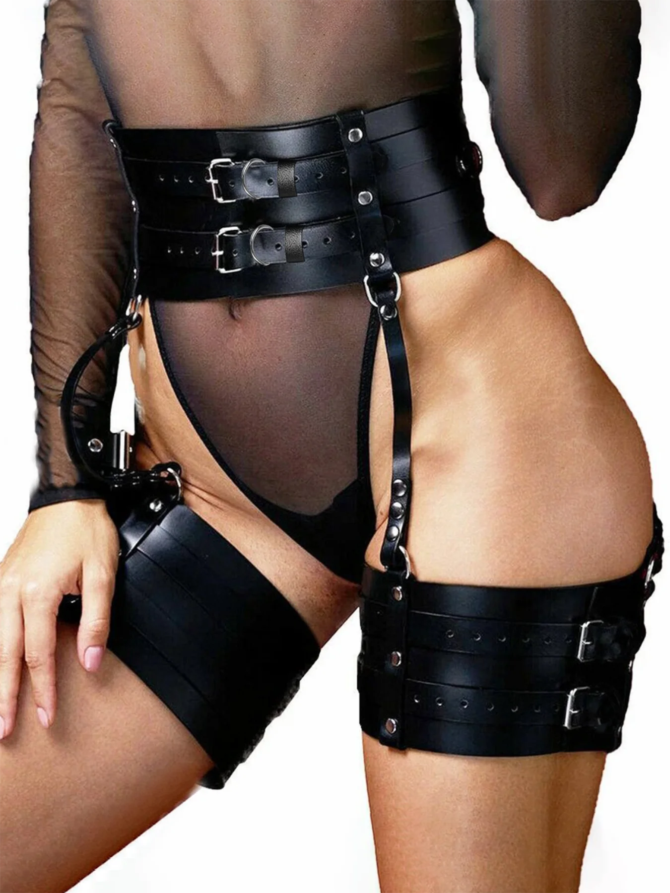 

1 шт. новый женский широкий ремень из искусственной кожи и ремни для ног, сексуальный и удобный, идеально подходит для вечеринок и частных встреч, чтобы добавить удовольствие