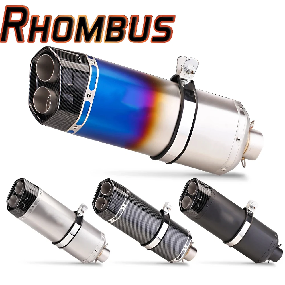 Universeller 51MM Auspuff Motorrad Endschalldämpfer Roller NMAX R3 NC750X CBR650 Force155 ZX6R R1 S8 TMAX 500 Slip-On