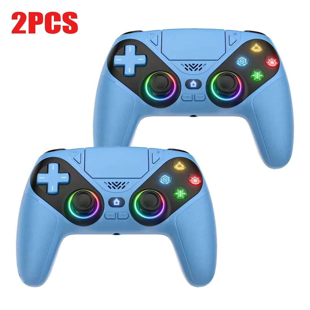 Für Playstation 5 Controller RGB Kabelloser Gaming-Bluetooth-Controller PS5 Makro/Turbo Vibration Dual Sense Anti-Drift Game-Joystick