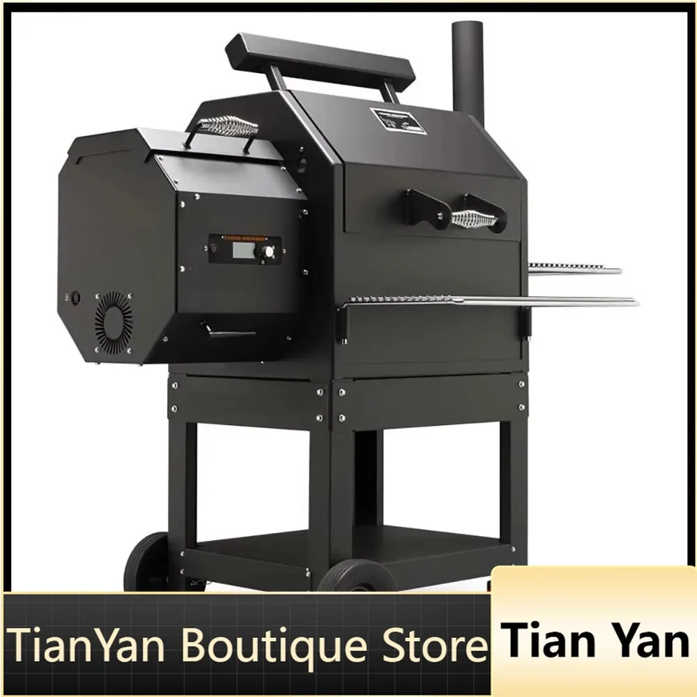 EE1 OEM Large Wood Pellet Grill Smoker Pellet Stove with PID Controller Wifi Room