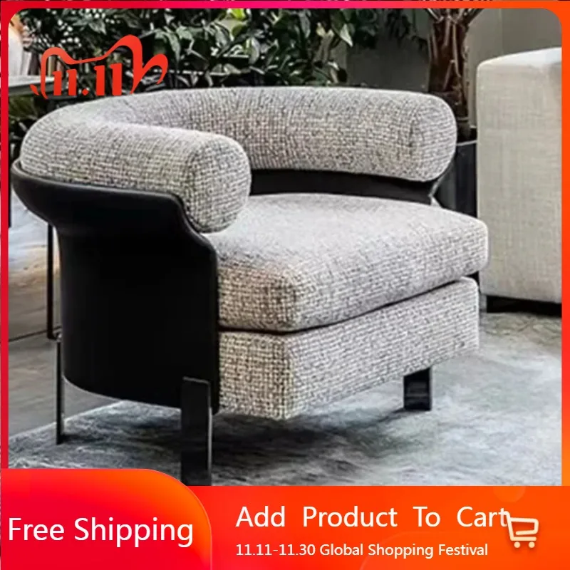 

Reading Sofa Living Room Chair Arm Nordic Throne Bedroom Salon Chairs Garden Ergonomic Comfortable Poltrona Postmodern Furniture