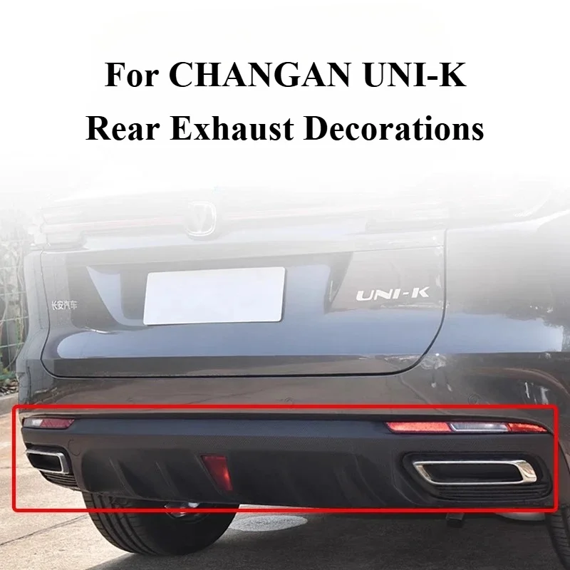 Original Rear Bumper Decoration Exhaust Pipe Decorative Strip For CHANGAN UNI-K