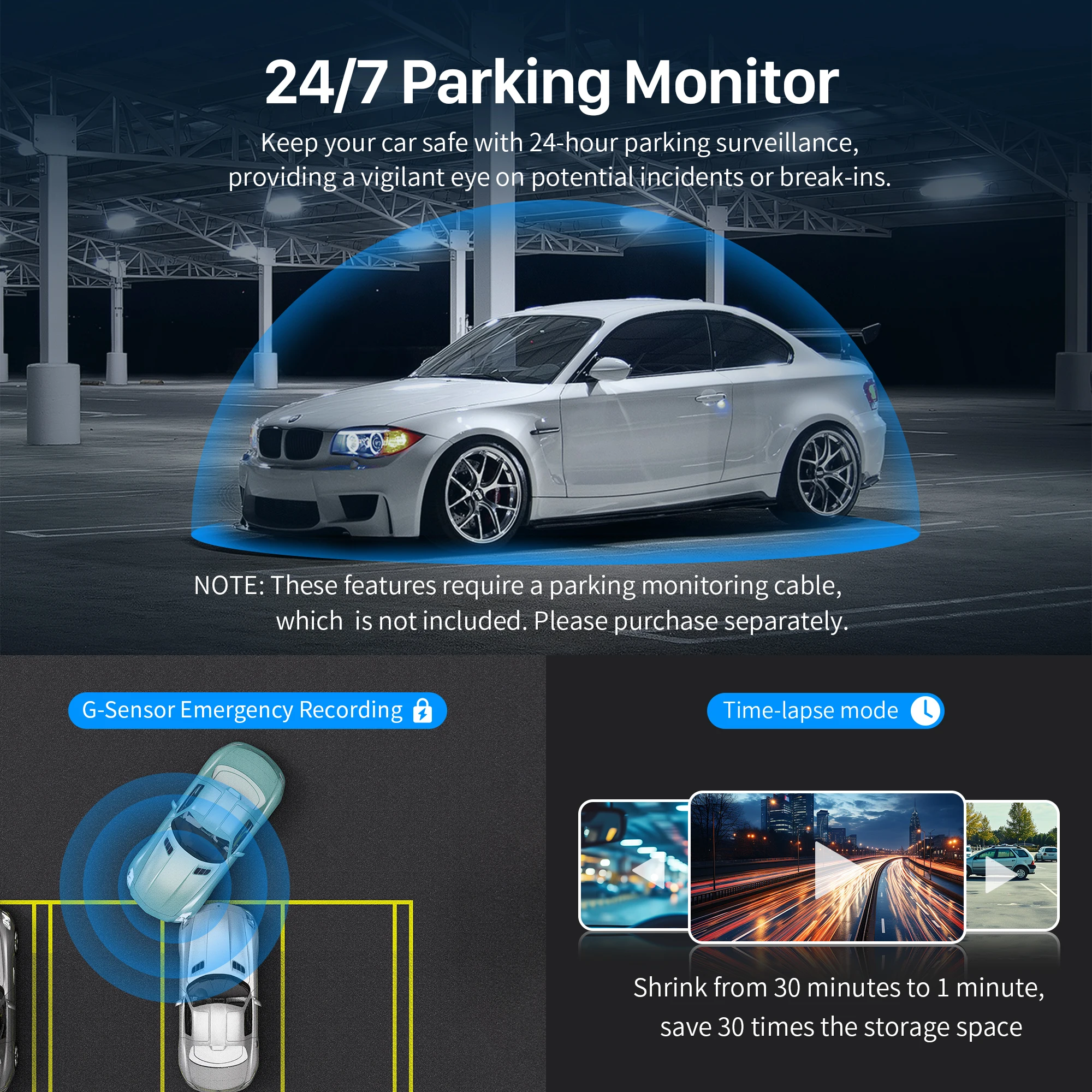 KAWA داش كام مسجل فيديو D6 3K كاميرا سيارة ، جهاز تسجيل فيديو رقمي للسيارات التحكم الصوتي داش كاميرا السيارات ، كاميرا داشكام للرؤية الليلية 2025 جديد