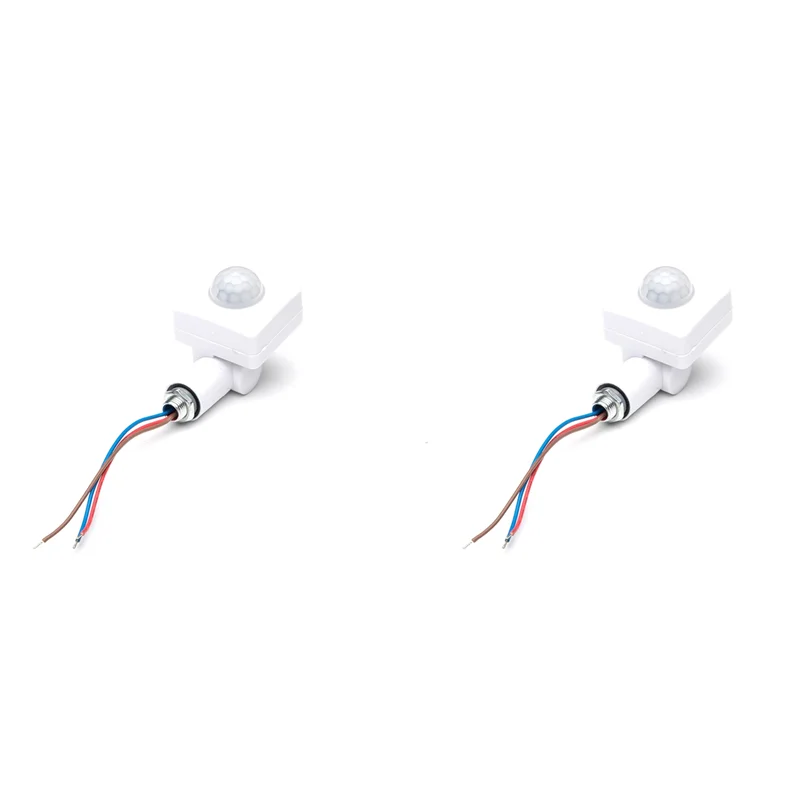 

AB35-2X AC85-265V IP65 Датчик движения Регулируемый PIR-переключатель Ультратонкий светодиодный светильник PIR Открытый датчик движения Детектор, 10 мм Белый