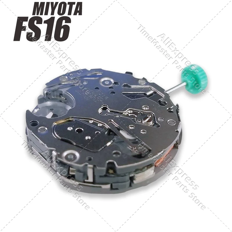 Miyota FS16 ควอตซ์นาฬิกาChronograph 3 มือวันที่Dual-Time 24H SR626SW 23.7 มม.5.10 มม.อะไหล่ซ่อม