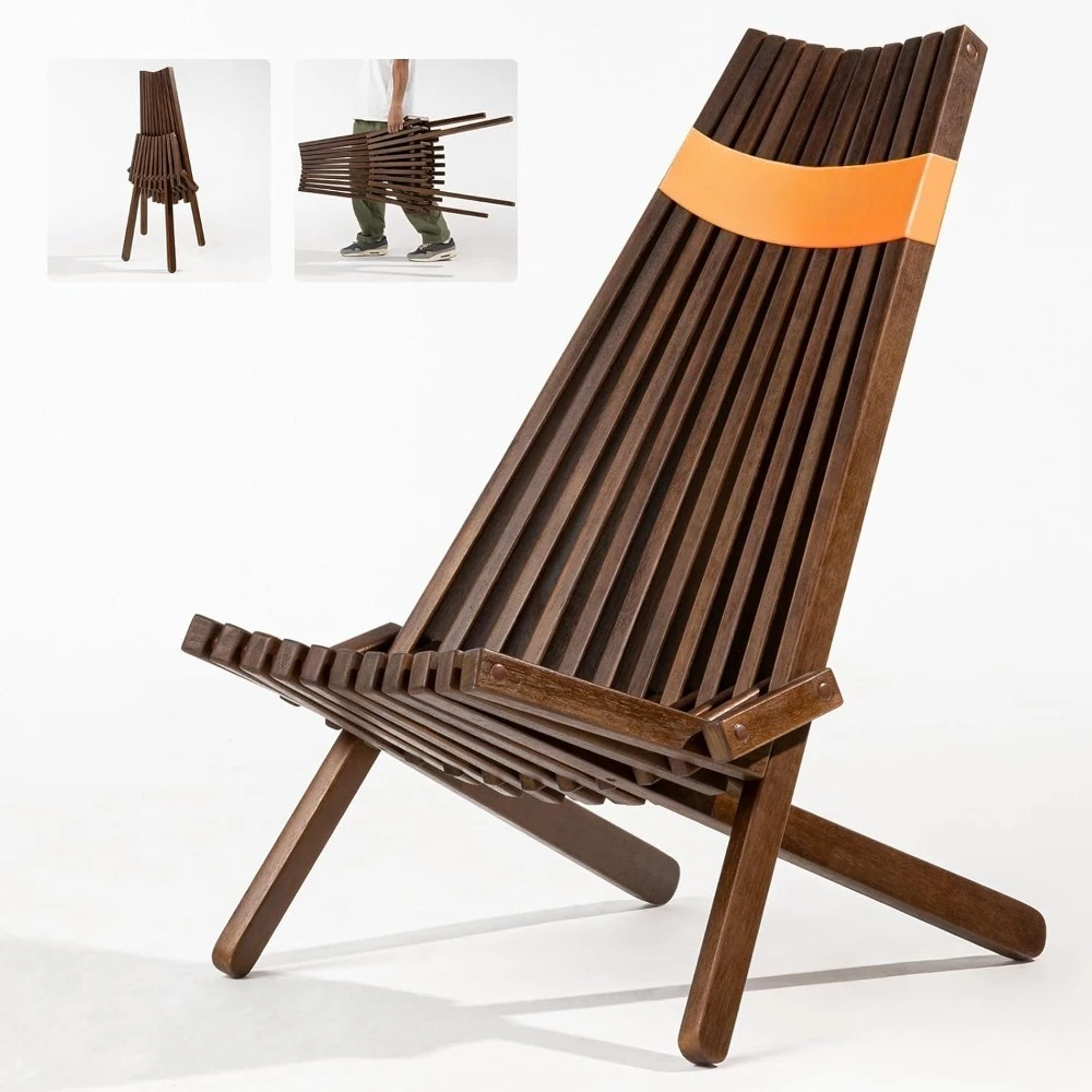 

chair, 300lbs capacity modern adirondack style, wooden folding seat, for fire pit outdoor,chair