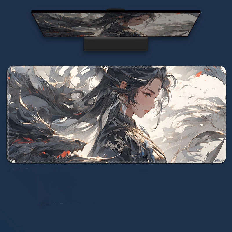 

Hd Anime Classic Anime Second Dimension Girl Anime Mouse Pad Large Gaming Desk Mat Rubber Anti-Slip Keyboard Table Mat for Gamer
