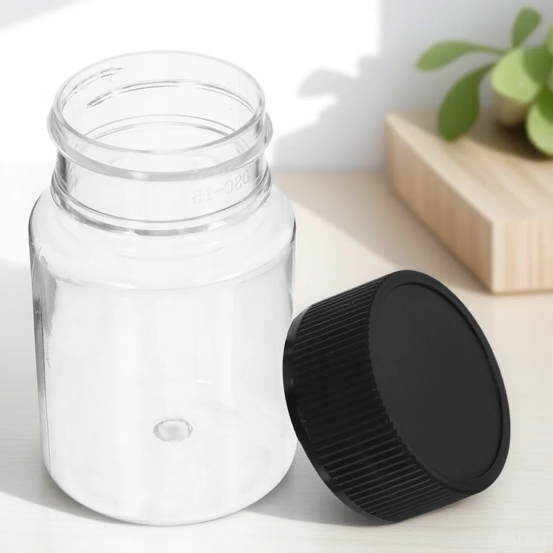 

12pcs Sampling Bottles Wide Mouth 50Ml Leak-Proof Small Plastic Sample Containers Refillable Portable Powder Liquid