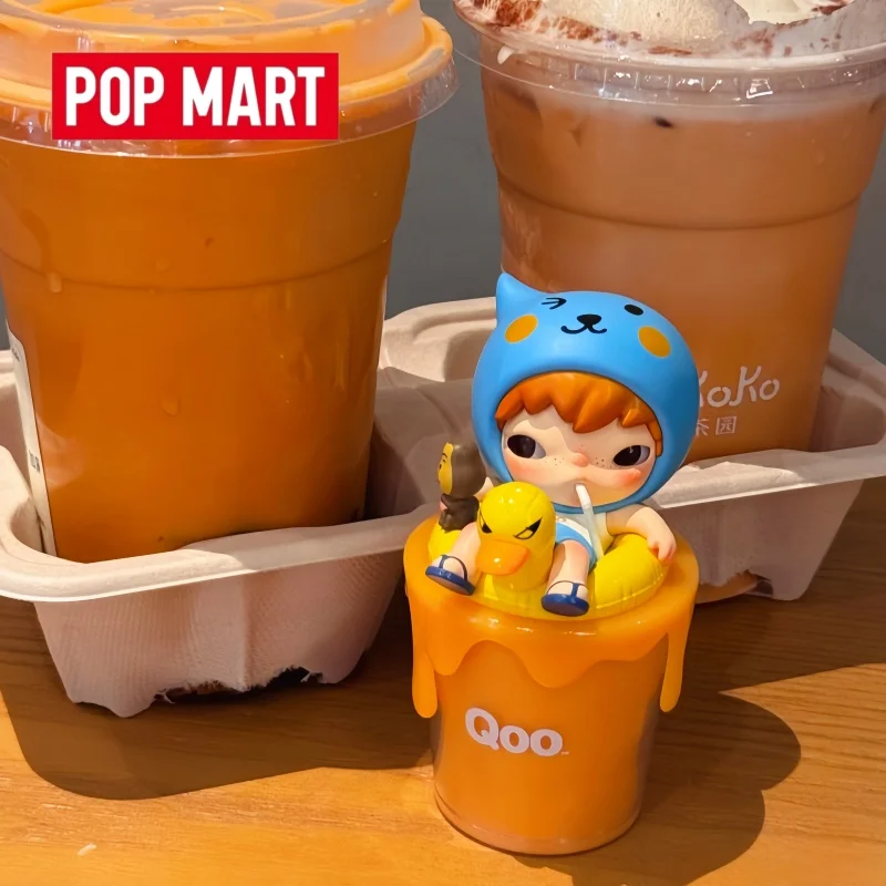 

Новая оригинальная коллекционная серия Popmart Hirono Finished Drinking Face Red Series: фигурки ручной работы в слепых коробках с подвесками, милые подарки, в наличии