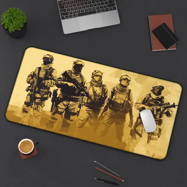 

Special Forces Pattern Mouse Pad,Non-Slip Waterproof Gaming Mousepad,Game Desk Decorative Pad,Perfect Gift for Stationery Lovers