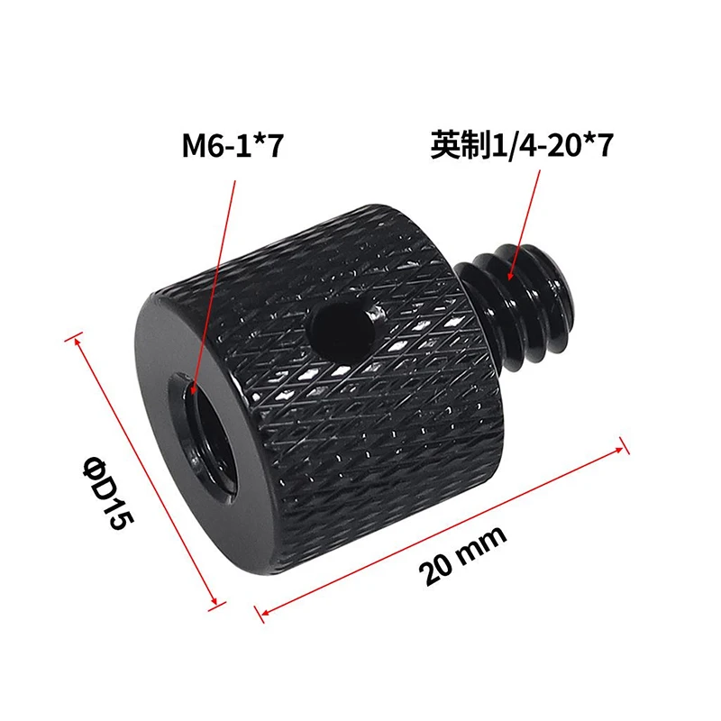 1/4 "-20 3/8-16 M6 M5 M8 M10 Stecker auf Buchse Schraube Mount Adapter für SLR Kameras Stativ Kugelkopf Konverter Fotografie Zubehör – Detail 3