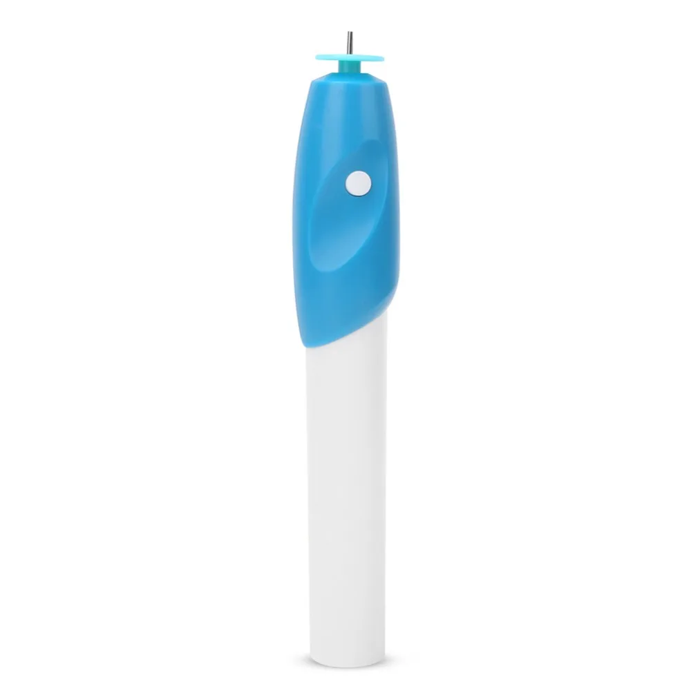 Lightweight Electric Quilling Pen Handheld Blue Quilling Art Tool With Support Plate Smooth Rotation Slotted Quilling Pen