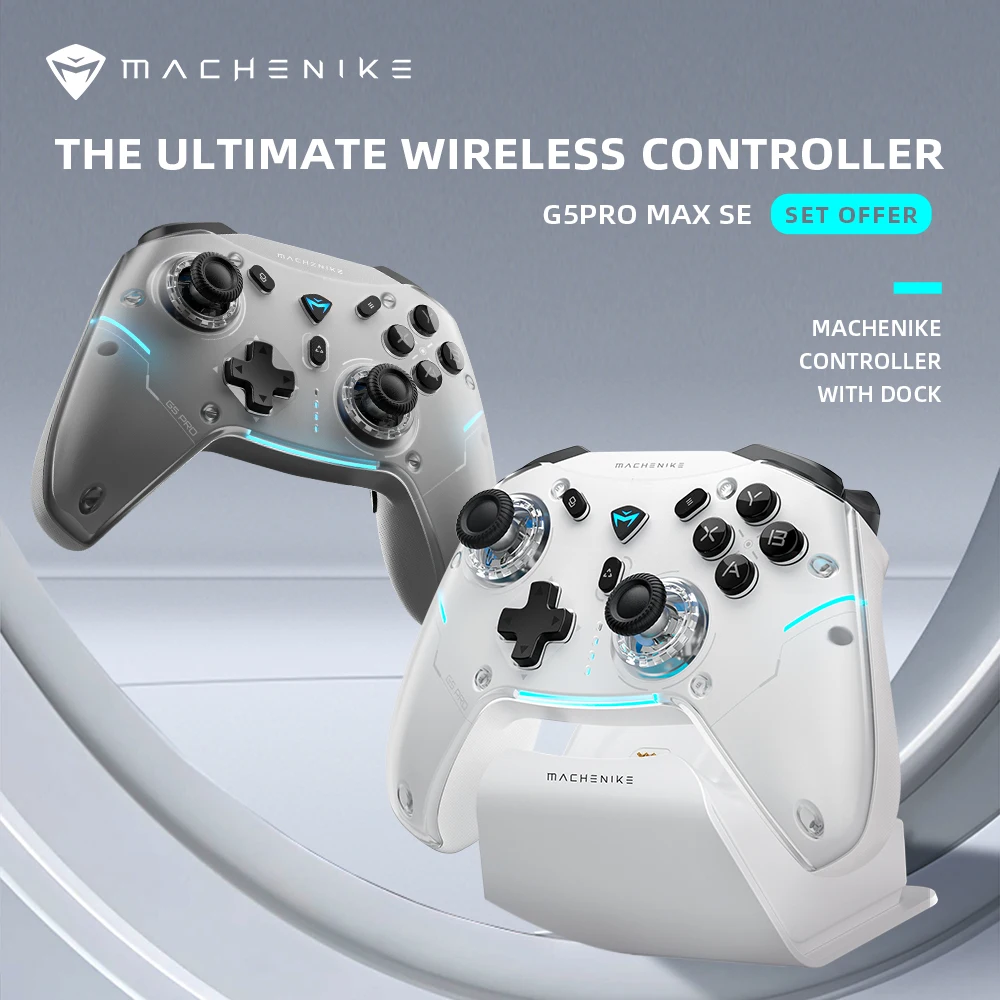 

MACHENIKE G5 Pro Max SE Gamepads Tri-Mode Hall Effect Joystick Wireless Gaming Controller for Nintendo Switch 2 iOS Android PC