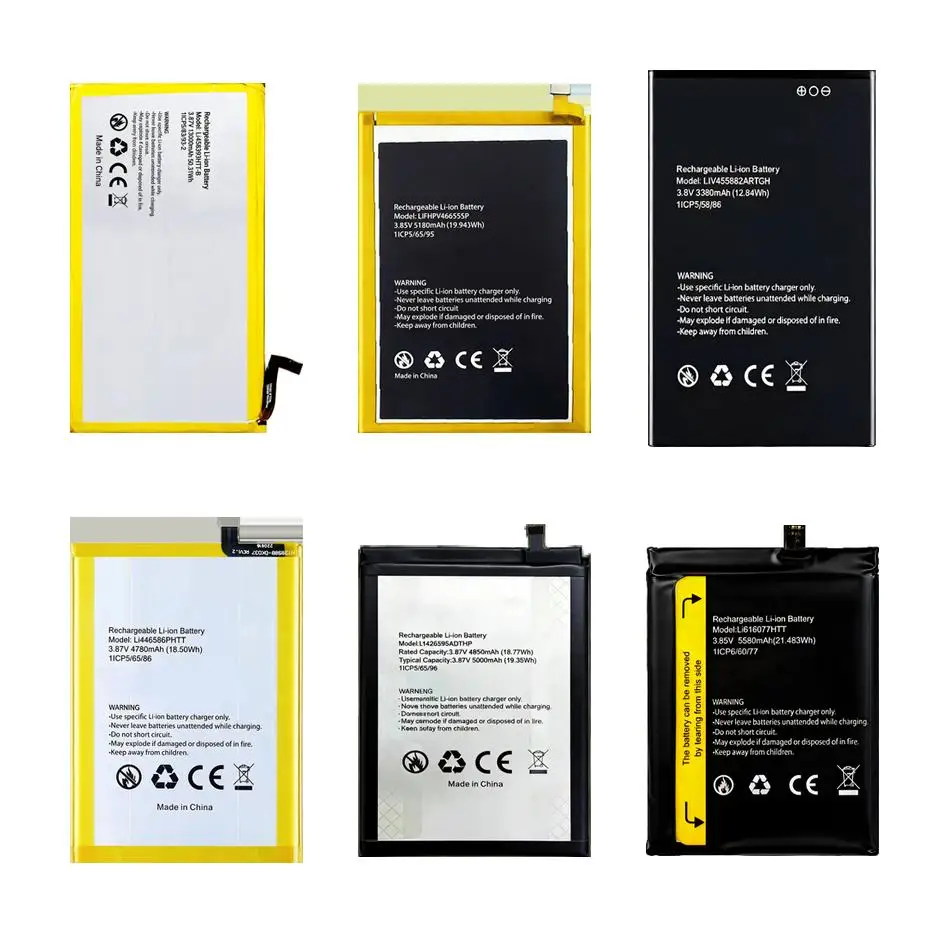 

Аккумулятор для мобильного телефона Li426595adthp LI458393HTT-B 3380-13000 мАч для Blackview Oscal C20 C60 C80 S60 Spider Tiger 8 12 Pro