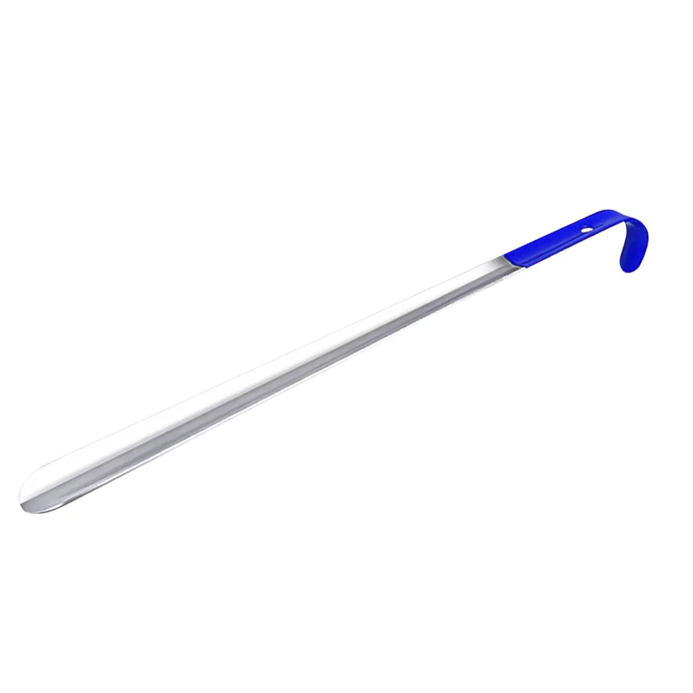 

1pc Extra Long Stainless Steel Shoehorn Plastic Handle For Elderly Pregnant Back Pain Relief Shoe Horn Tool Long Handle Metal