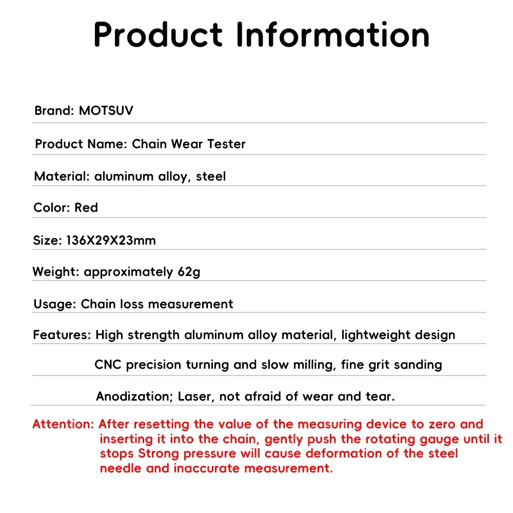 VXM-bicicleta Cadeia Wear Indicator, MTB, Road Bike, Multi-Funcional, Ferramentas de reparo precisos, Links Checker, liga de alumínio, CNC
