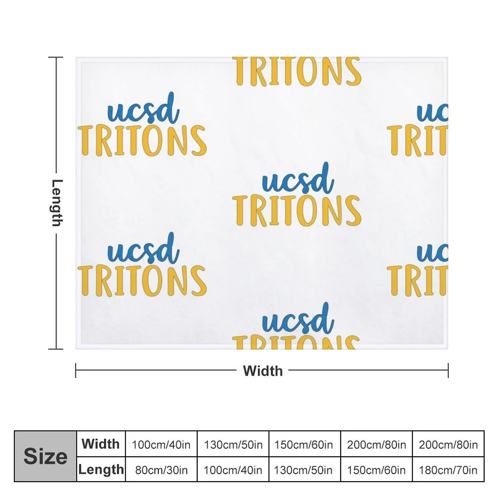 UCSD Tritons Throw Blanket funny gift Bed linens Luxury Throw Blankets