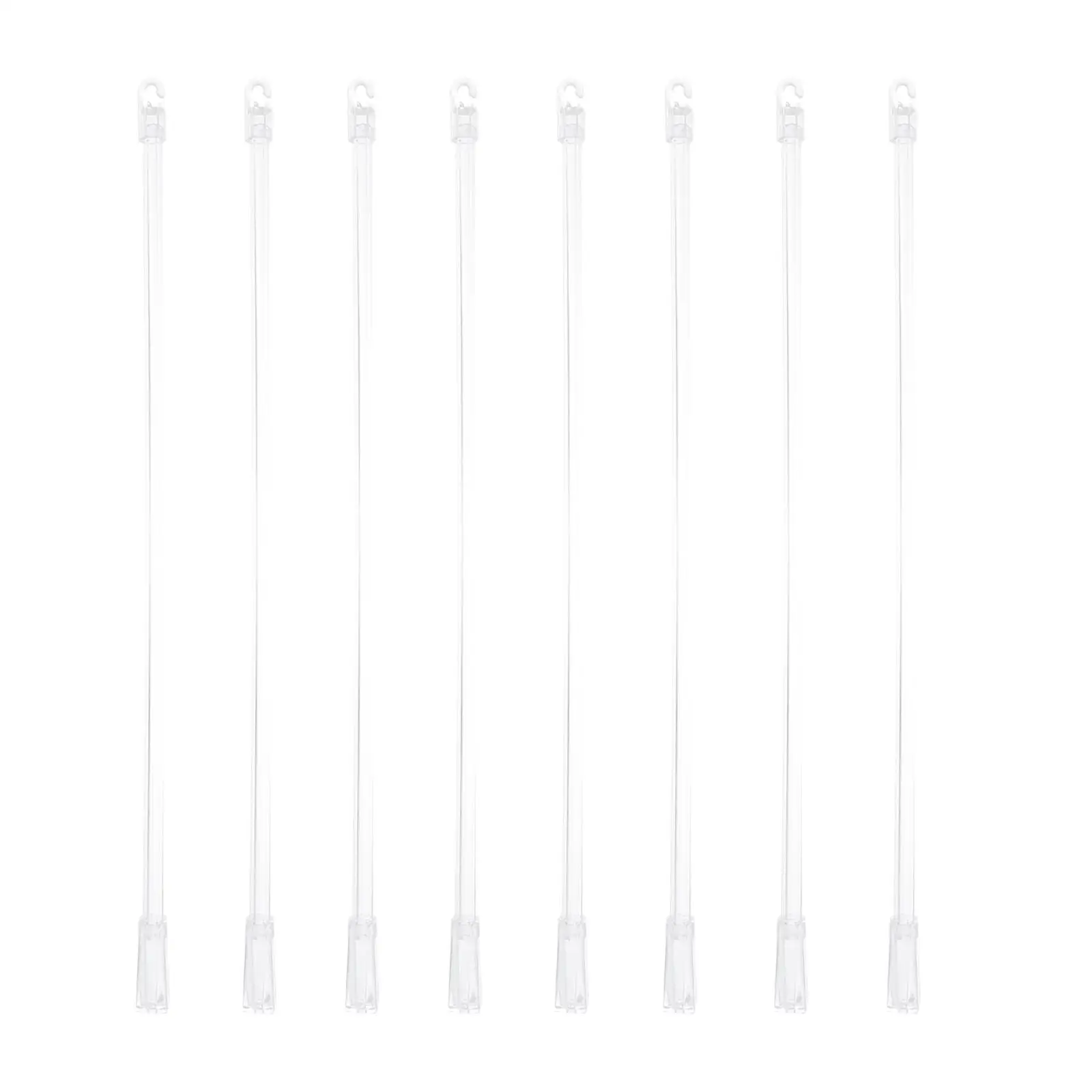 

8 Pcs 12 Inch 29-34cm Transparent Plastic Curtain Rod Accessories Wand for Blinds Blind Wand Vertical Blinds Replacement Plastic