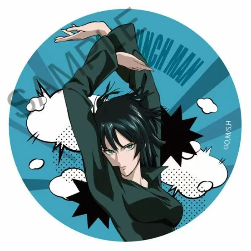One-Punch Man Garou Saitama Genos BLAST Tatsumaki Emblema Criativo de alta qualidade Anime Cartoon Print Estudante Acessório Broche Presente
