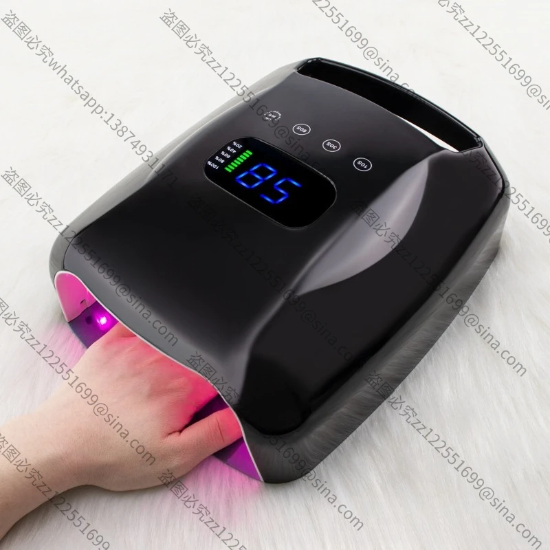 Suitable for 96W Nail Salon Special PhototherapyLamp, Large Battery Capacity, Portable UV Nail BakingLamp, Quick Drying