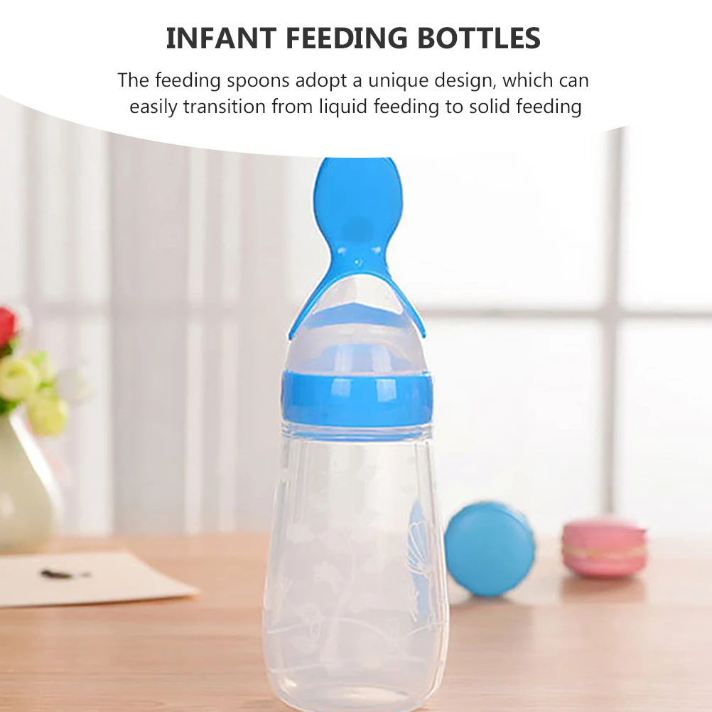 

Rice Paste Feeding Bottle Silicone Dispensing Cereal Feeder Baby Food Containers Bottles for Newborn Babies
