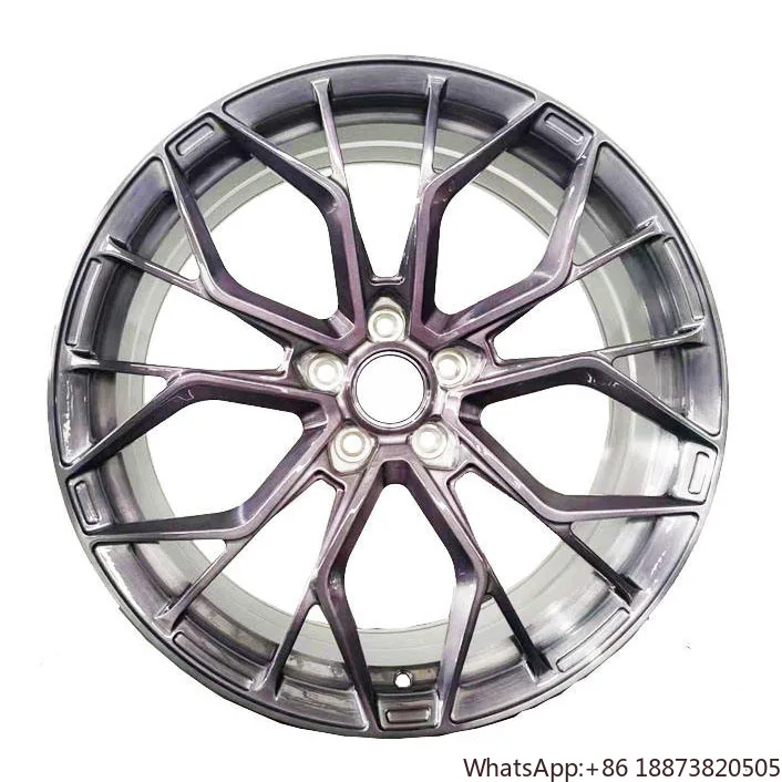 Custom low price forged aluminum alloy car rim 20 21 22 inch brush grey forged wheels rims