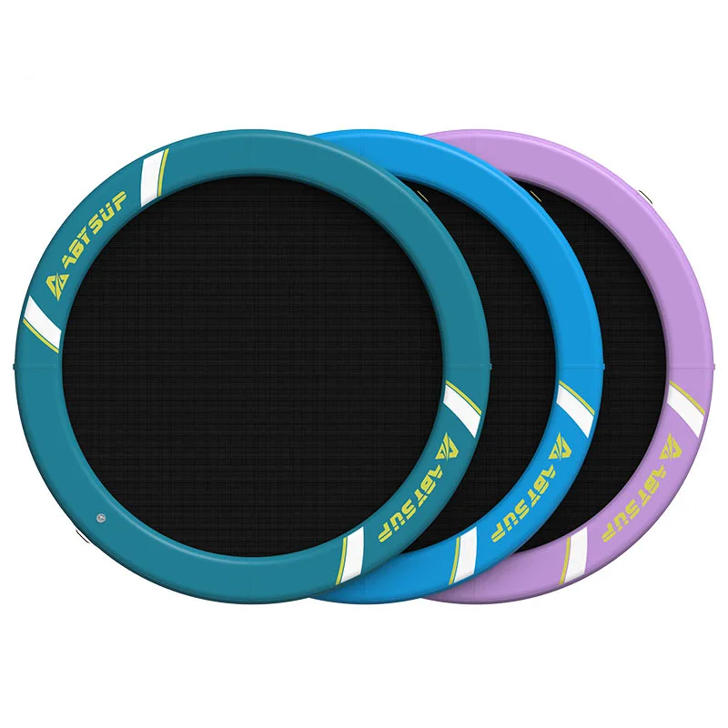 

Wholesale Drop Stitch 9ft Inflatable Circle Round Floating Platform for Summer Water Fun