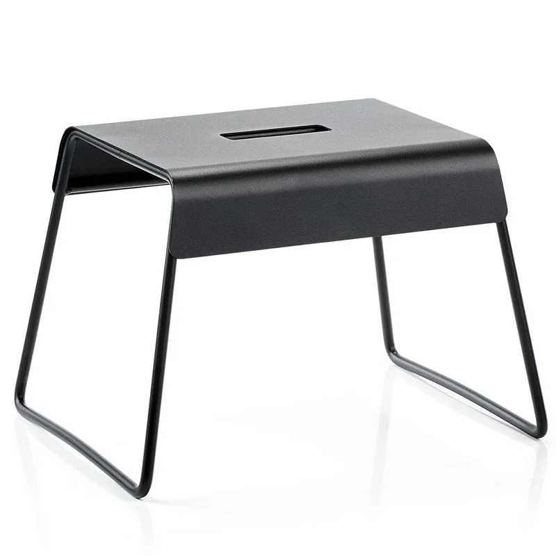 Nordic bathroom  porch shoe change   modern simple wrought iron   washstand stepping   non-slip