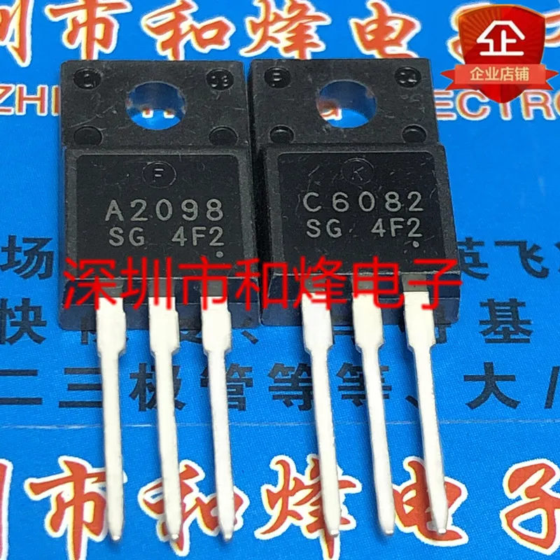 5PCS-10PCS 2SA2098 2SC6082  A2098 C6082 TO-220F  On Stock  New And Origjnal