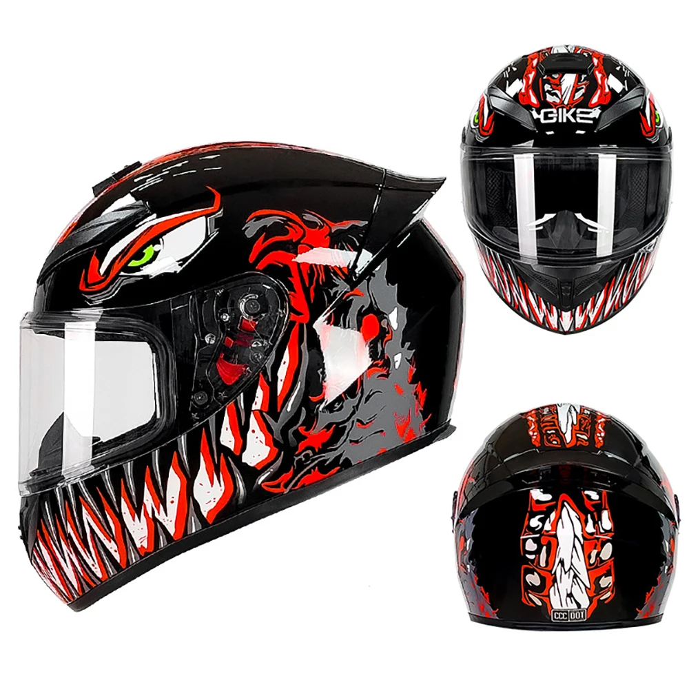 Casco da moto Casco quattro stagioni Caschi integrali da moto Casco Moto Caschi da motocross da corsa con doppia visiera modulari