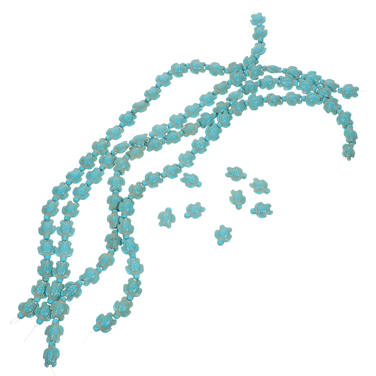 

100 Pcs Perforated Beaded Bracelet Turtle DIY Necklace Beads Jewelry Making Spacer Small Bracelets