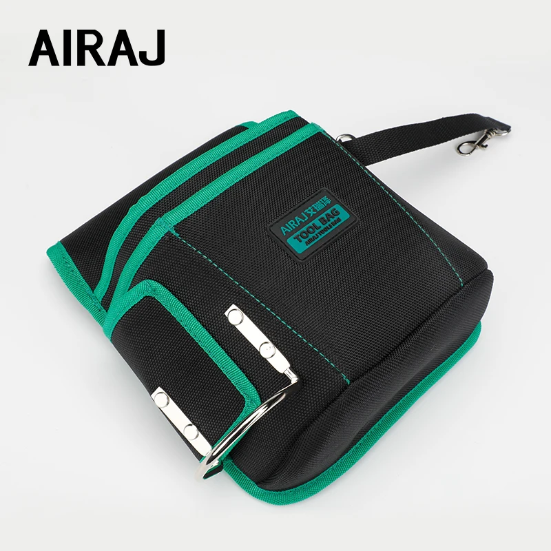 AIRAJ Tool kit waist bag oxford cloth repair special hardware tool bag wear-resistant thickened electrician's waist bag