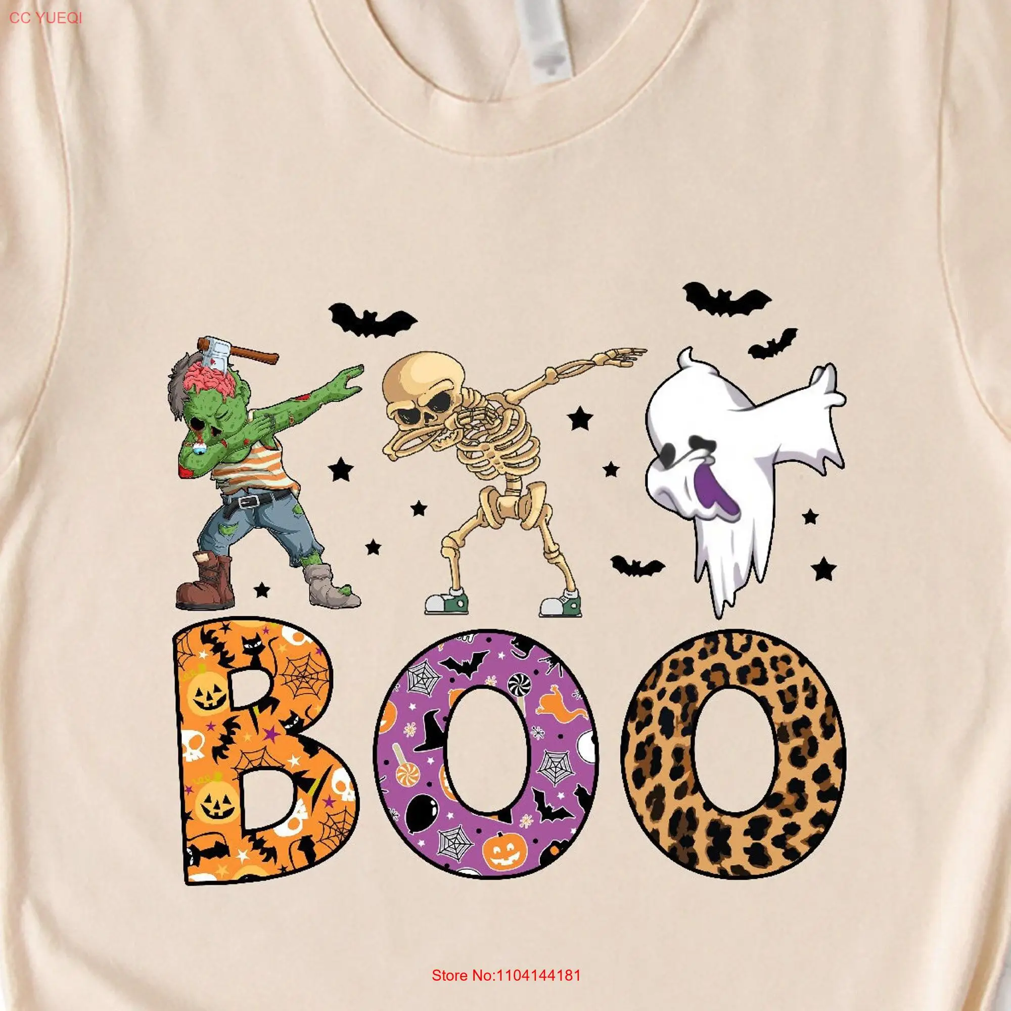 Halloween GhosT T Shirt Pumpkin Trick or Treat SweaT Funny Boo Squad long or short sleeves