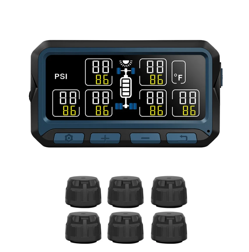 

cross-border dedicated USB cable solar dual-supply wireless tire pressure monitoring system TPMS