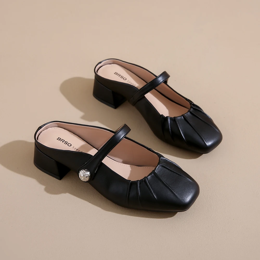 

Женские тапочки на среднем каблуке, элегантные туфли-лодочки, массивные сандалии, модные туфли-лодочки 2025 года, шлепанцы, летние трендовые шлепанцы, Sandalias De Mujer